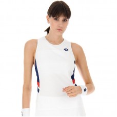 Camiseta Lotto Squadra III Blanco Azul Mujer Camiseta Lotto Squadra III Blanco Azul Mujer