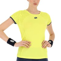 T-shirt Lotto Superrapida V Jaune Bleu Fluor Femme