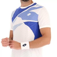 T-shirt Lotto Tech I D2 Bianco Blu Lucido