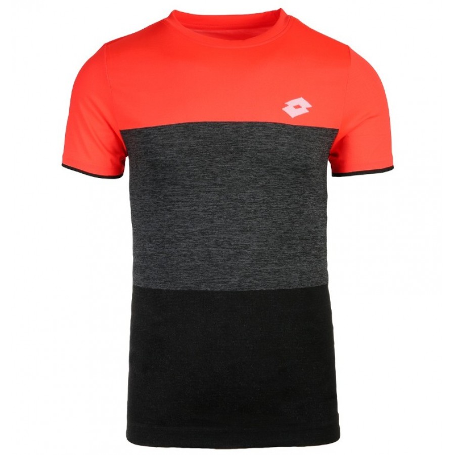 Jersey Lotto Tech Seamless black Coral