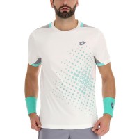 T-shirt Lotto Top IV Bright White Turquoise Green Grey