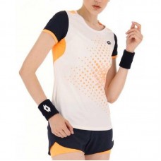 Lotto Top IV White Orange Women''s T-Shirt Lotto Top IV White Orange Women''s T-Shirt