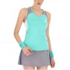 T-shirt Lotto Top IV Verde Turchese Grigio Donna T-shirt Lotto Top IV Verde Turchese Grigio Donna