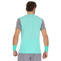 T-shirt Lotto Top IV Verde Turchese Grigio Argento