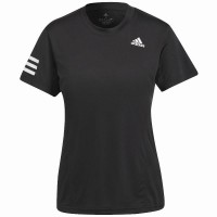 Camiseta de manga curta Adidas Club Mulher Negra