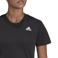 T-shirt manches courtes Adidas Club Femme Noire