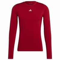 Adidas Techfit Long Sleeve T-Shirt Red
