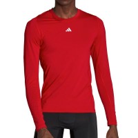Adidas Techfit Long Sleeve T-Shirt Red