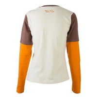 Varlion 06MC617 Camiseta de manga comprida Bege Mulher