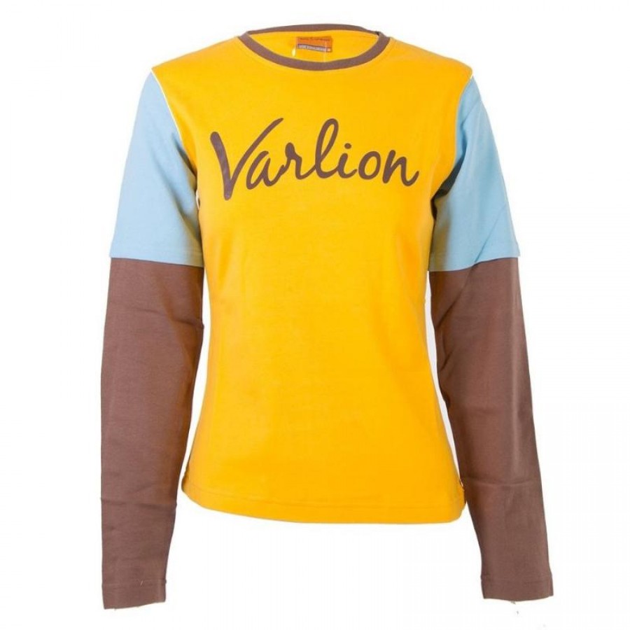 Varlion MD M/L06-MC617 T-Shirt Manches Longues Jaune Femmes