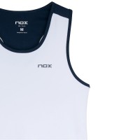 Maglietta femminile bianca blu navy del Nox Team