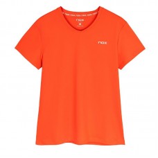 Camiseta Nox Team Sleeve Rojo Mujer