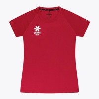 Osaka Manches T-shirt Rouge Femmes