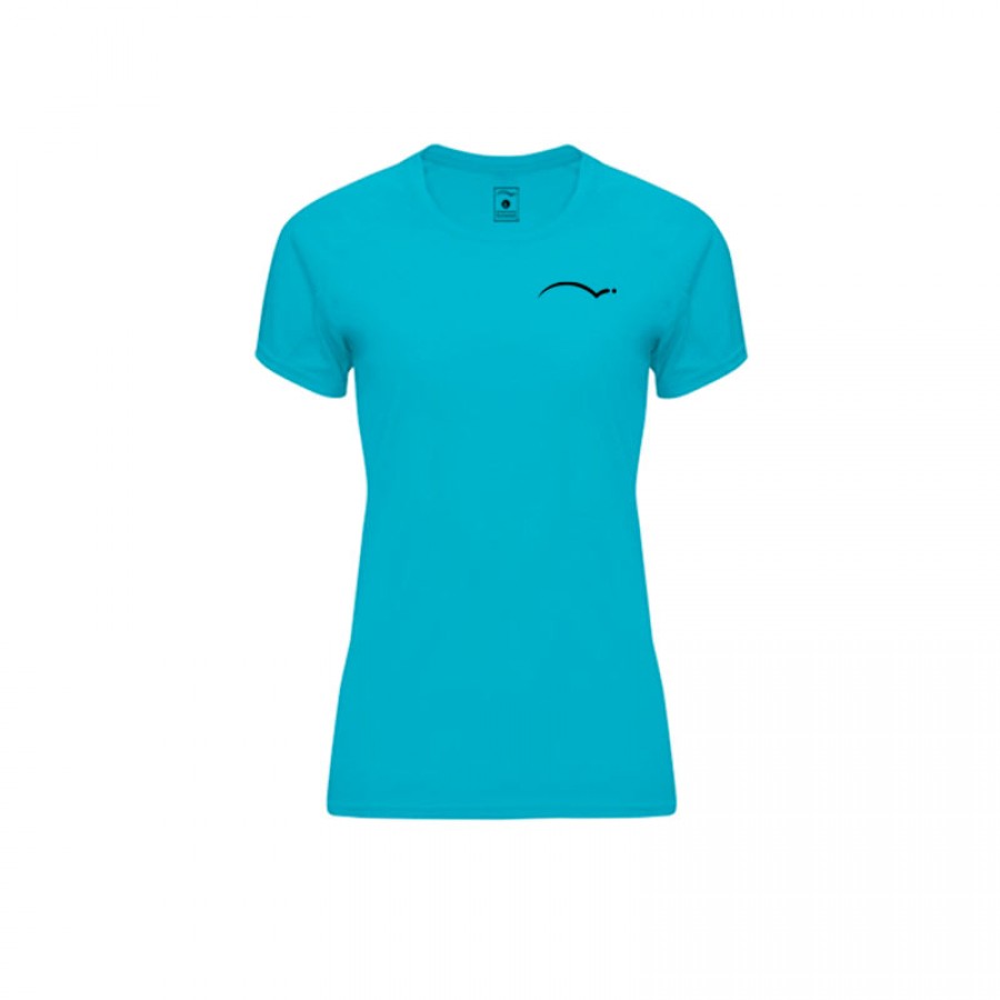 T-shirt de tournoi PadelPoint turquoise pour femme