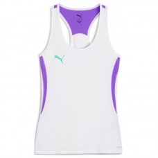 Camiseta Puma Individual Blanco Lila Mujer Camiseta Puma Individual Blanco Lila Mujer