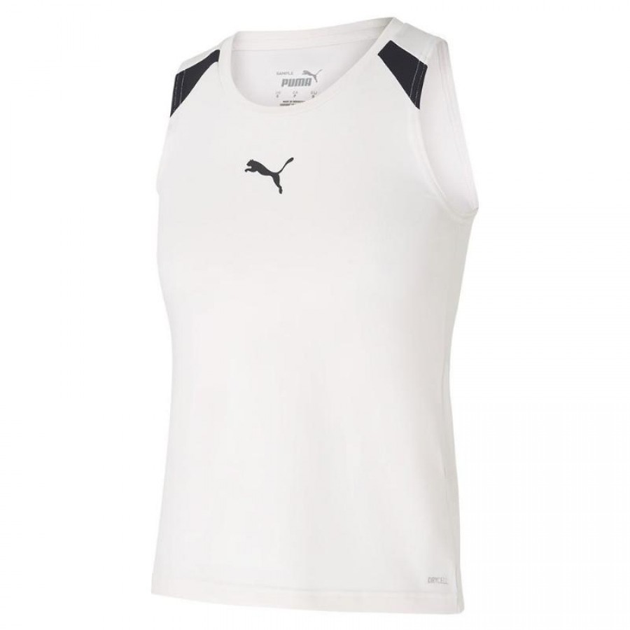 Puma Team Liga Padel Tank T-shirt bianca