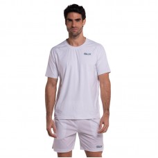 T-shirt blanc en soie Siux