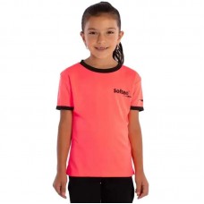 Camiseta Softee Galaxy Coral Fluor Negro Junior