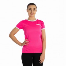 Camiseta Softee Galaxy Fucsia Fluor Blanco Mujer