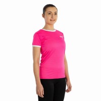 Camiseta Softee Galaxy Fucsia Fluor Blanco Mujer