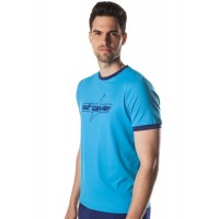 T-shirt Star Fri Blue Lagoon - Barata Oferta Outlet