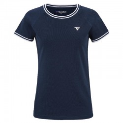 Camiseta Tecnifibre Team Stretch Azul Marino Mujer