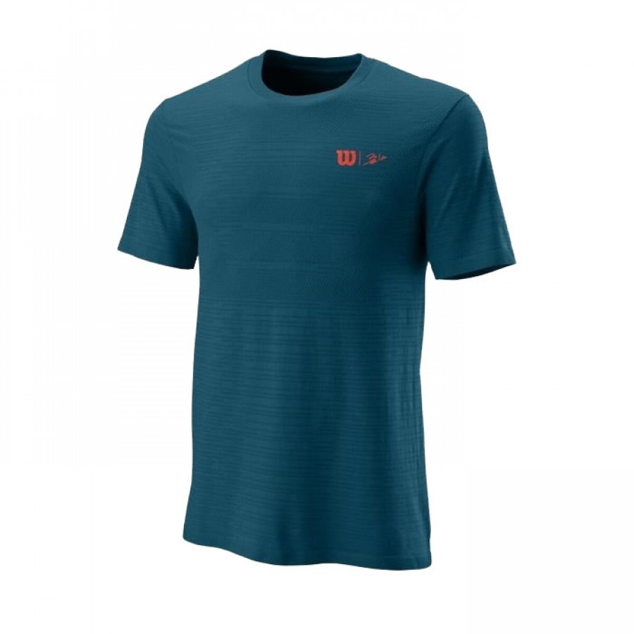 Camiseta Wilson Bela Seamless Crew III Azul Coral