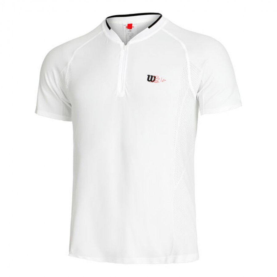Wilson Bela Seamless Ziphnly 2.0 T-shirt blanc