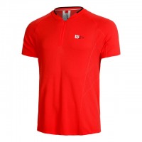 Wilson Bela Seamless Ziphnly 2.0 T-Shirt Vermelha