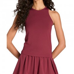 T-shirt féminin rouge foncé Wilson Fieldhouse