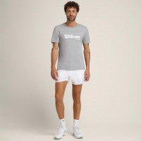 Wilson T-shirt Grafica Cinzento Branco