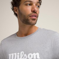 Wilson T-shirt Grafica Cinzento Branco