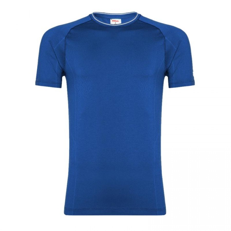 Camiseta Wilson Equipe Seamless Crew Azul Royal