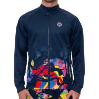 Chaqueta Bidi Badu Wild Arts Impresso Azul Oscuro Rojo Mix