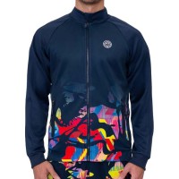 Chaqueta Bidi Badu Wild Arts Impresso Azul Oscuro Rojo Mix