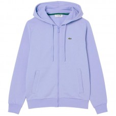 Casaco Lacoste Sport Cotton Azul Violeta Mulher Casaco Lacoste Sport Cotton Azul Violeta Mulher