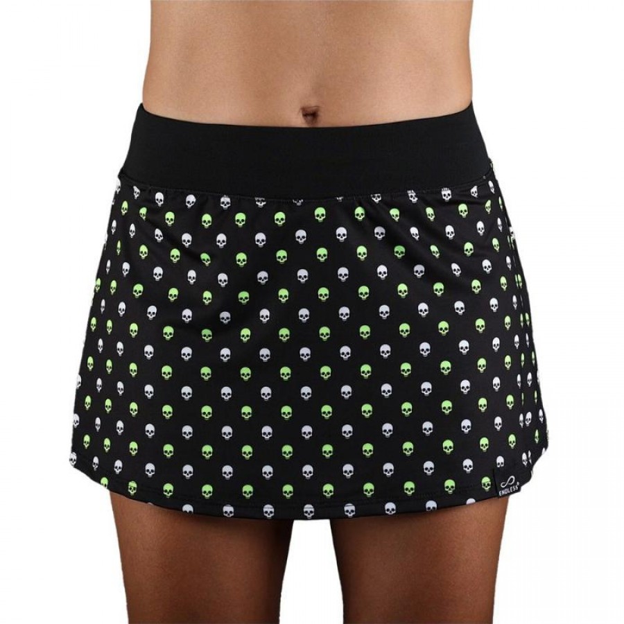 Falda Endless Minimal Print Skulls Verde