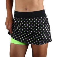 Falda Endless Minimal Print Skulls Verde