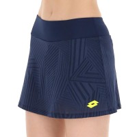 Falda Lotto Superrapida V Azul Denim Amarillo Acido