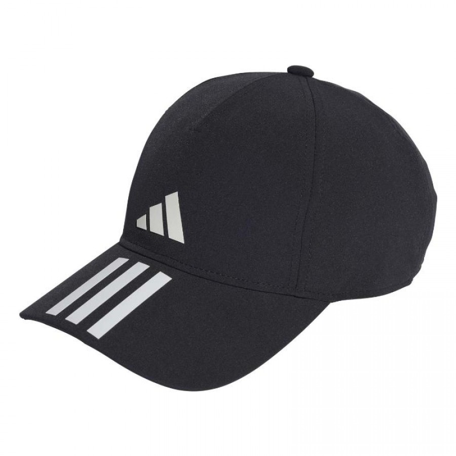 Adidas Aeroready Baseball 3 Band Cap Black White