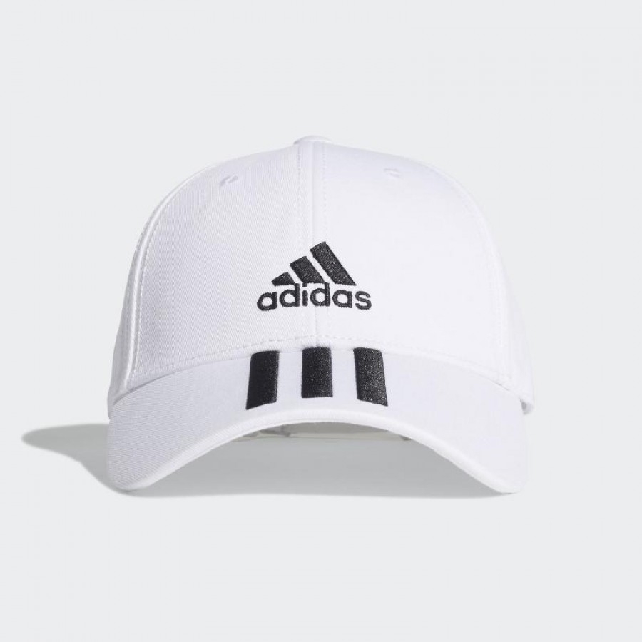 Gorra Adidas BaseBall 3 Listras Blanco