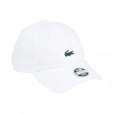 Logo Lacoste New Era Con Cappello Bianco