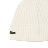 Gorro Lacoste Lana Blanco