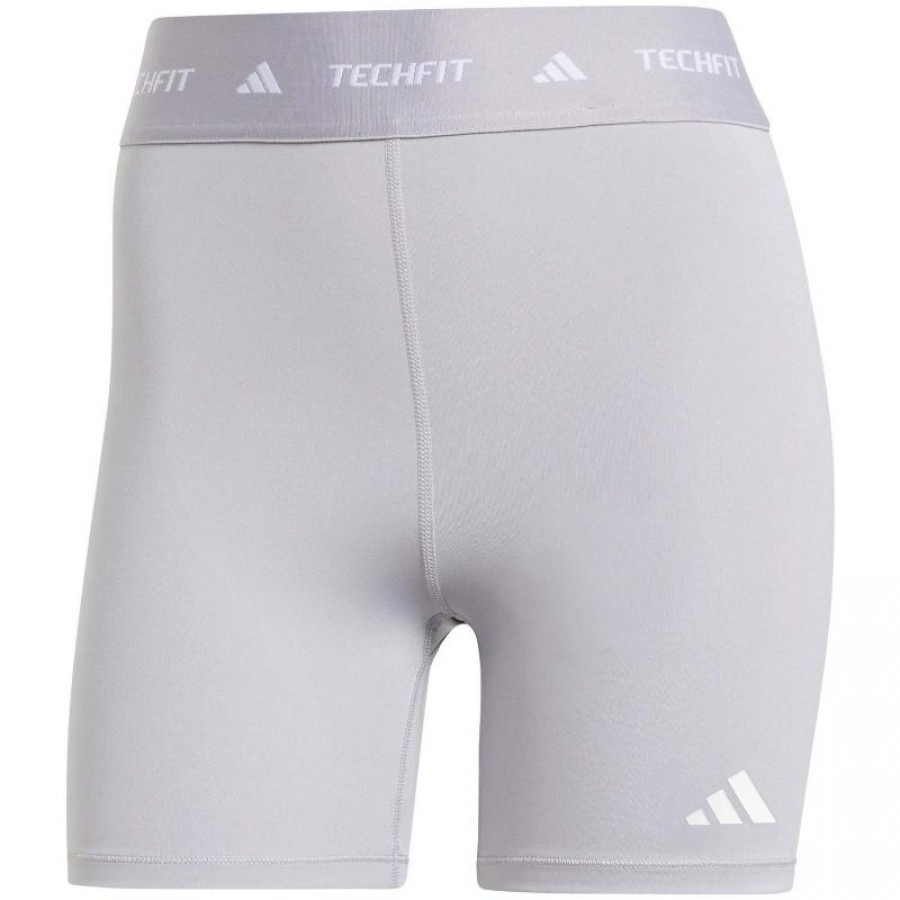 Mallas Adidas Techfit Gris Claro
