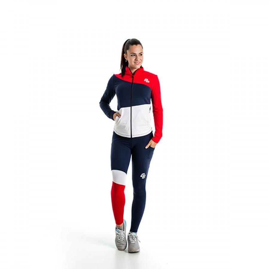 BB Nano Tights Navy Blue Red