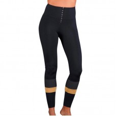 Mallas Endless Zip Negro Oro Mallas Endless Zip Negro Oro