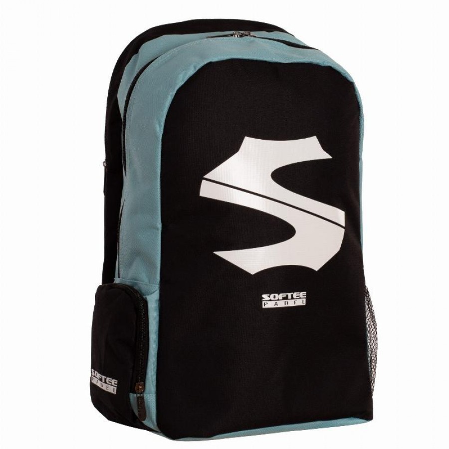 Mochila Softee Max Negro Azul