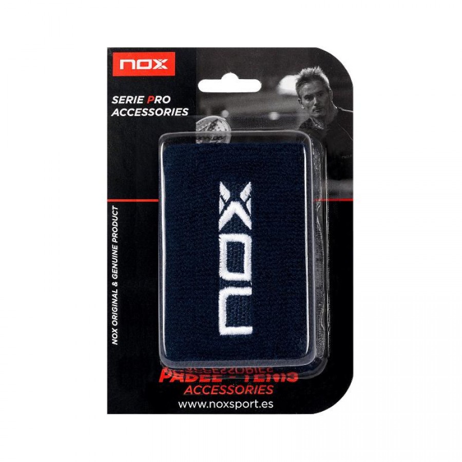 Munequeras Nox Blue Logo Branco 2 Unidades