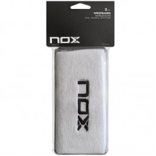 Munequeras Nox Long Logo Bianco Nero 2 Unita Munequeras Nox Long Logo Bianco Nero 2 Unita