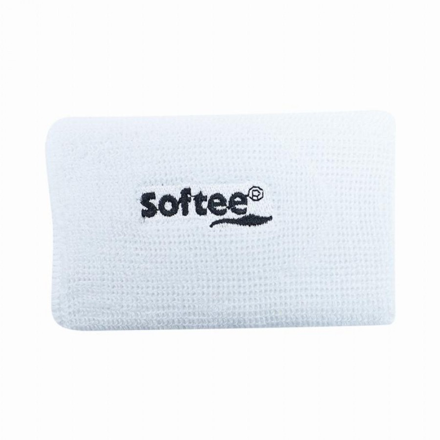 Softee Wide White Wristband 1 unite